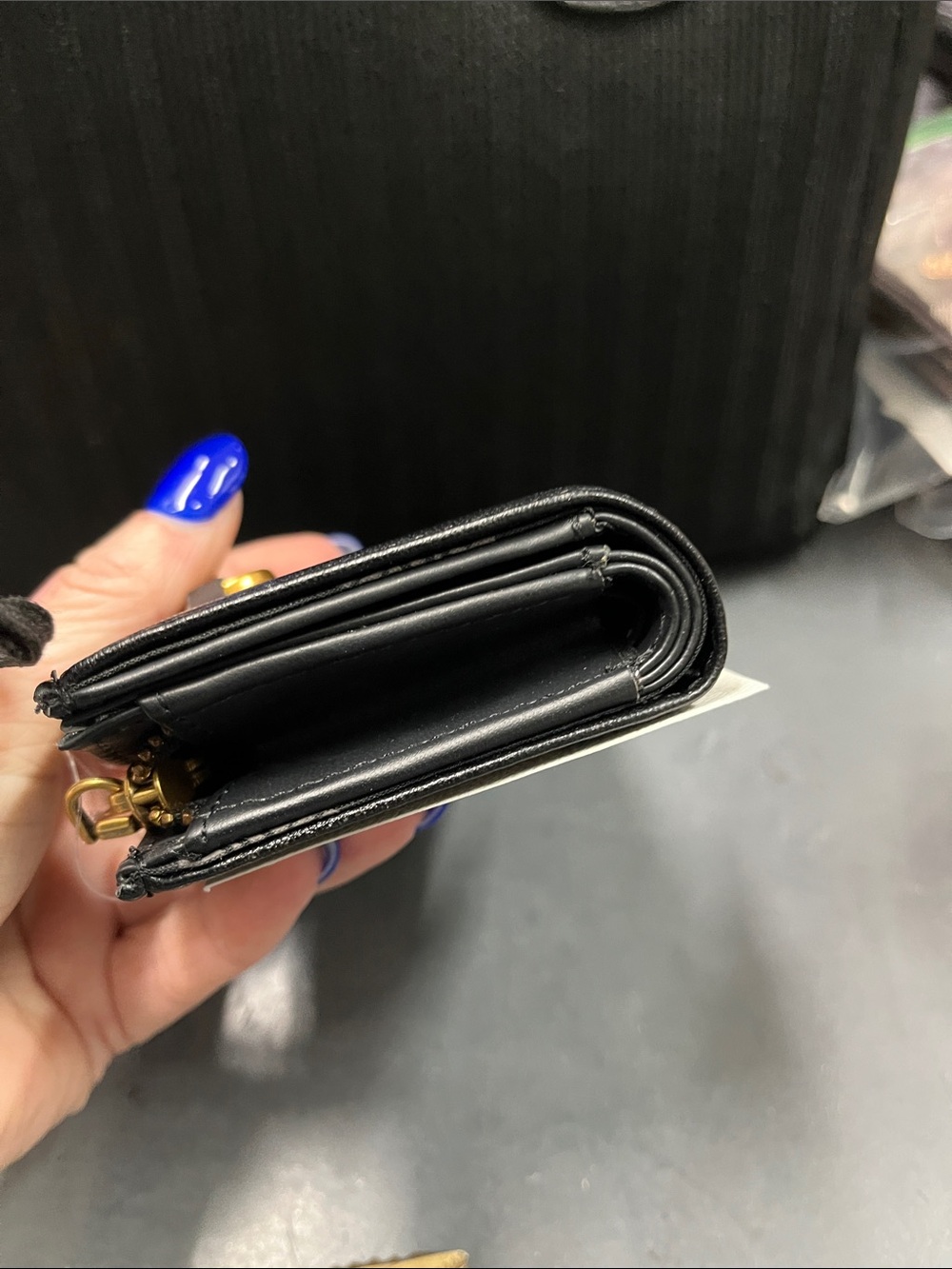 NWT Anne Klein Black Wallet Card Holder with Gold Horsebit Accent 2pc bundle - Picture 9 of 9